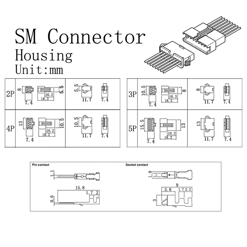 2.54mm JST/Dupont Connector Housing Kit product view 8