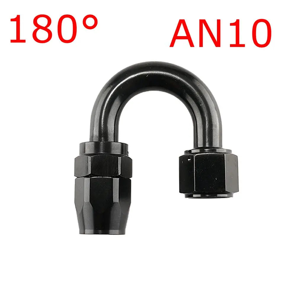 AN Swivel Hose End Fitting, Black | AN4 to AN12 | Straight, 45, 90 & 180 Degree Tucks Performance