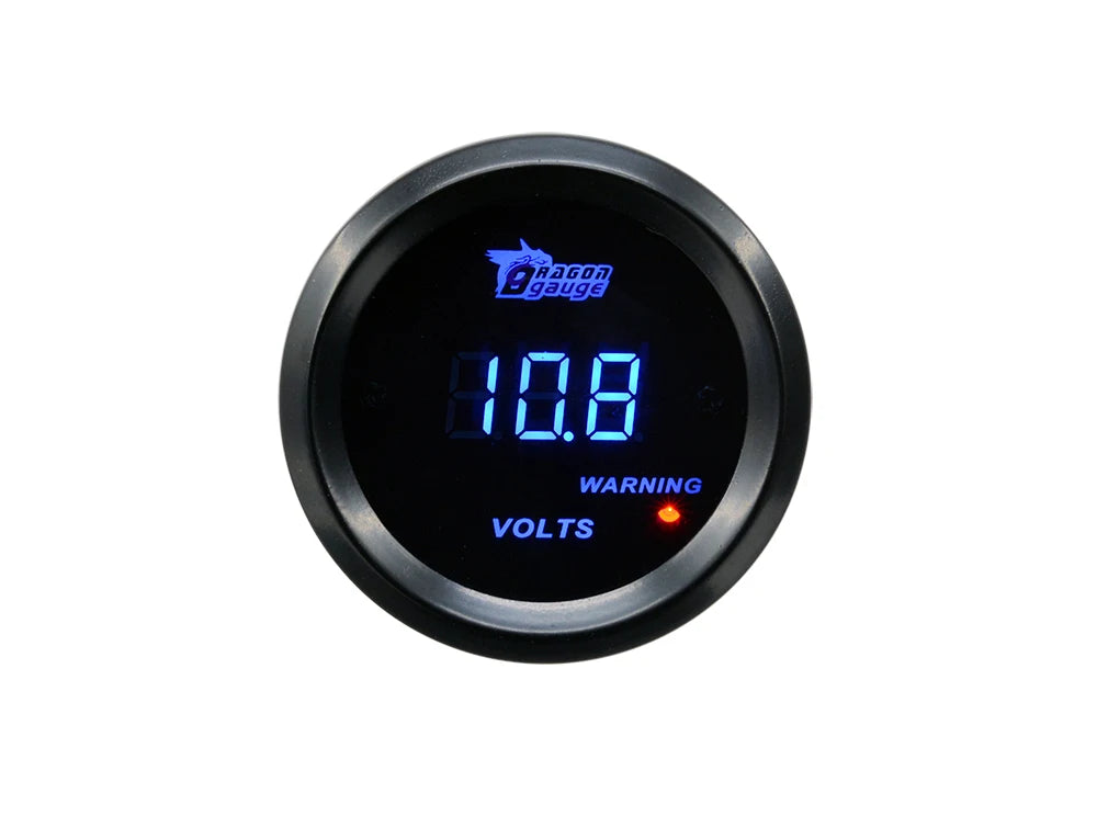 52mm 12V Digital Voltage Gauge with Blue LED Display image 7