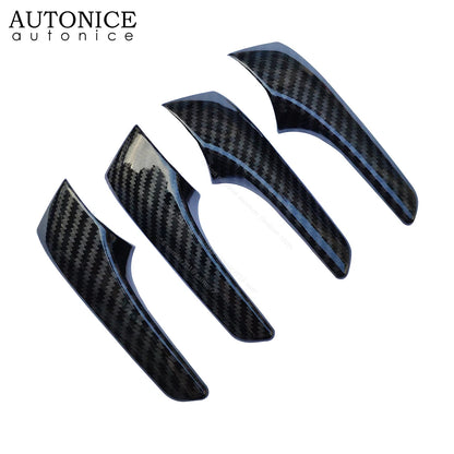 N80 HILUX 4pcs Carbon Fiber Inner Door Handles Cover