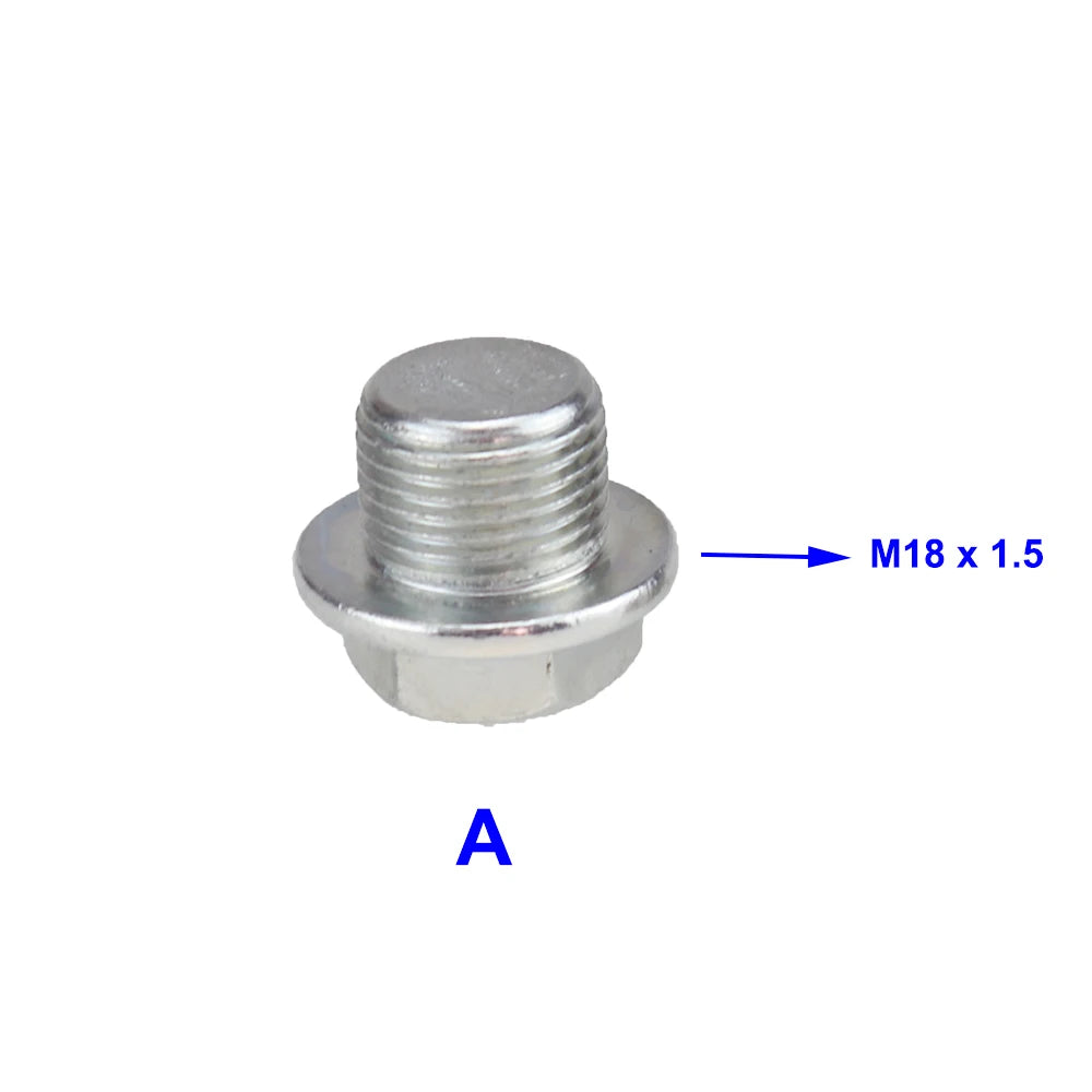 Oxygen Sensor Stainless Steels Bung Plug Nut Stepped Mounting Cap Kit Plug Nut Plug Wideband Nut Fitting Weld Bungs M18X1.5 Tuck's Performance