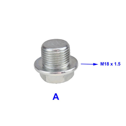 Oxygen Sensor Stainless Steels Bung Plug Nut Stepped Mounting Cap Kit Plug Nut Plug Wideband Nut Fitting Weld Bungs M18X1.5 Tuck's Performance