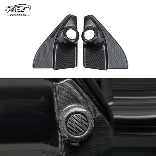 2pcs Carbon Fiber Tweeter cover Toyota Hilux 2015-2021