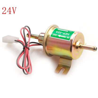 12V/24V Universal Electric Fuel Pump Low Pressure Bolt Fixing Wire Diesel Petrol HEP-02A For Car Carburetor Motorcycle ATV Tuck's Performance