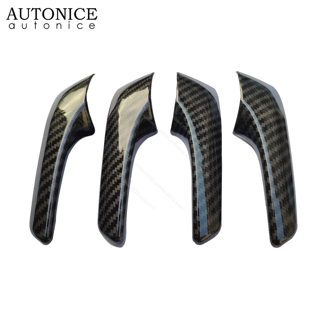 N80 HILUX 4pcs Carbon Fiber Inner Door Handles Cover