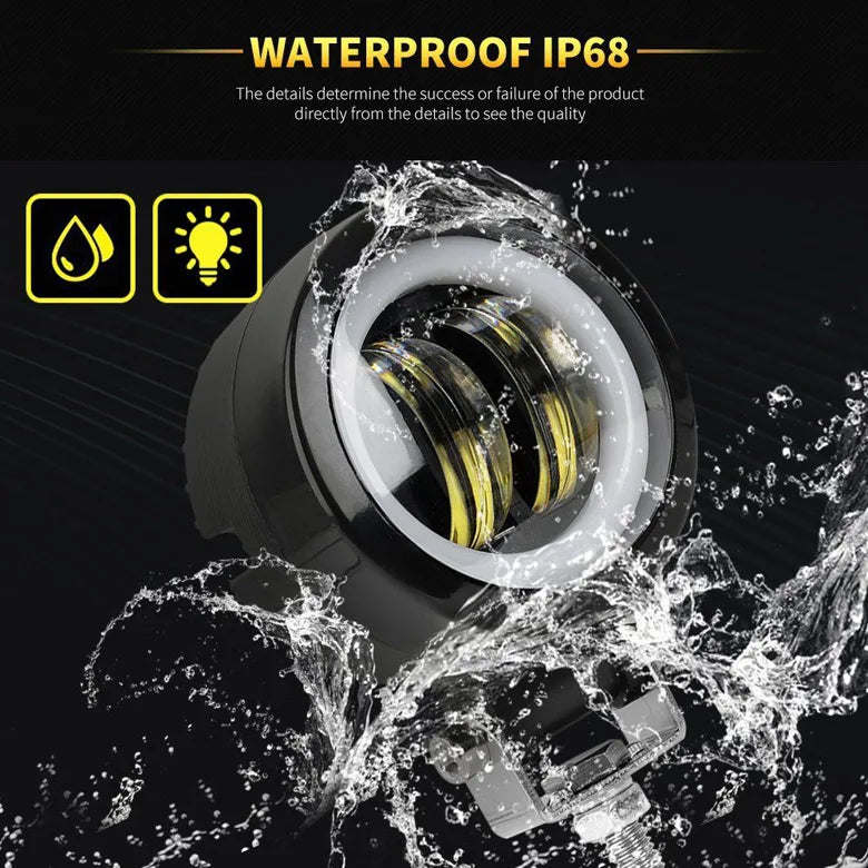 12V-80V Round LED Angel Eye Work Light product image 8