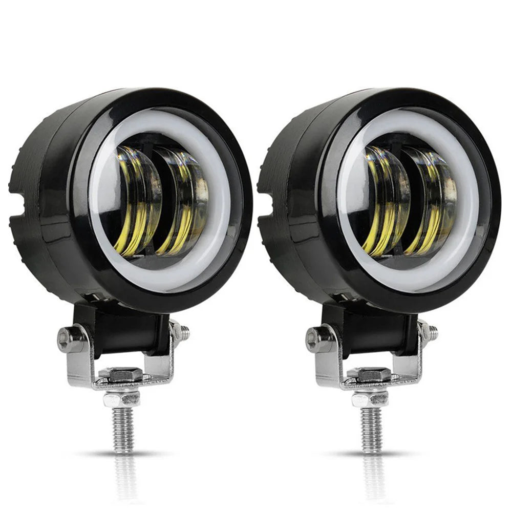 12V-80V Round LED Angel Eye Work Light product image 1