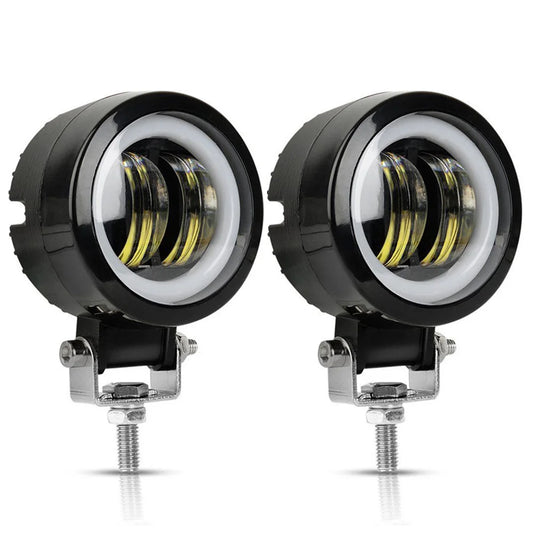 12V-80V Round LED Angel Eye Work Light product image 1