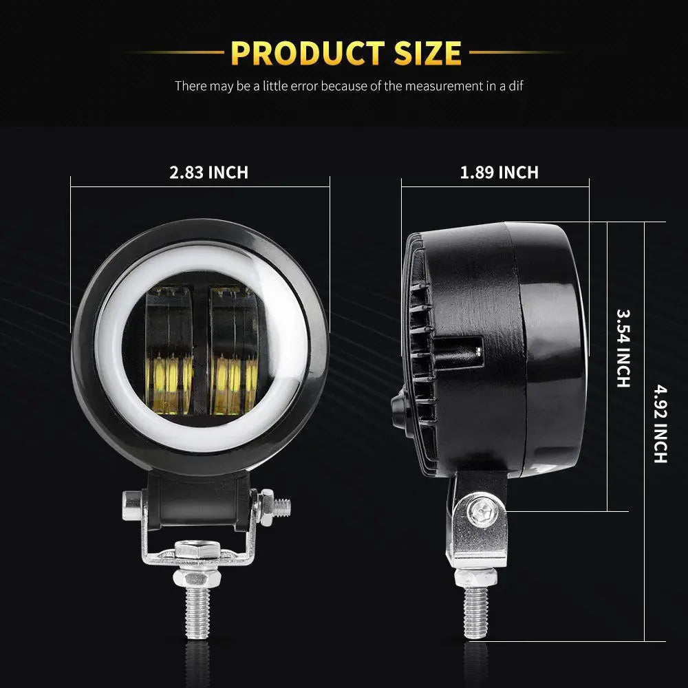 12V-80V Round LED Angel Eye Work Light product image 5