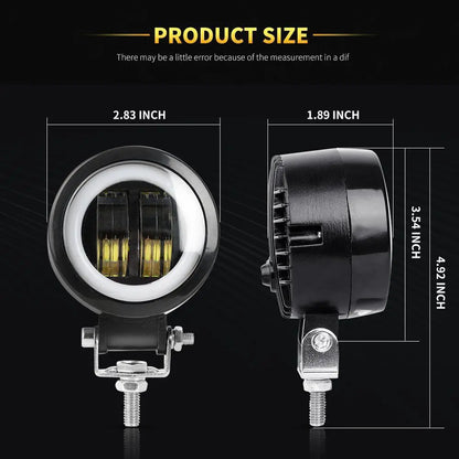 12V-80V Round LED Angel Eye Work Light product image 5