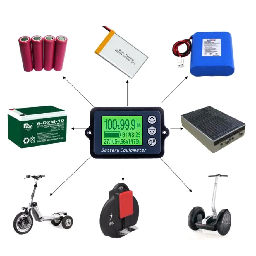 TK15 8V-80V Battery Capacity Tester 50A-350A image 11