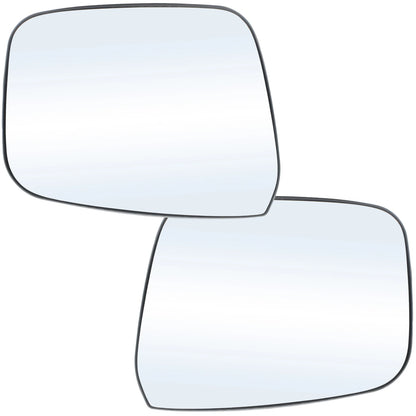 Left & Right Hand Side Wing Mirror Glass Heated Convex for Nissan Navara D40 2005 - 2013 Pathfinder R51 2005 - 2012 Rear View Tuck's Performance