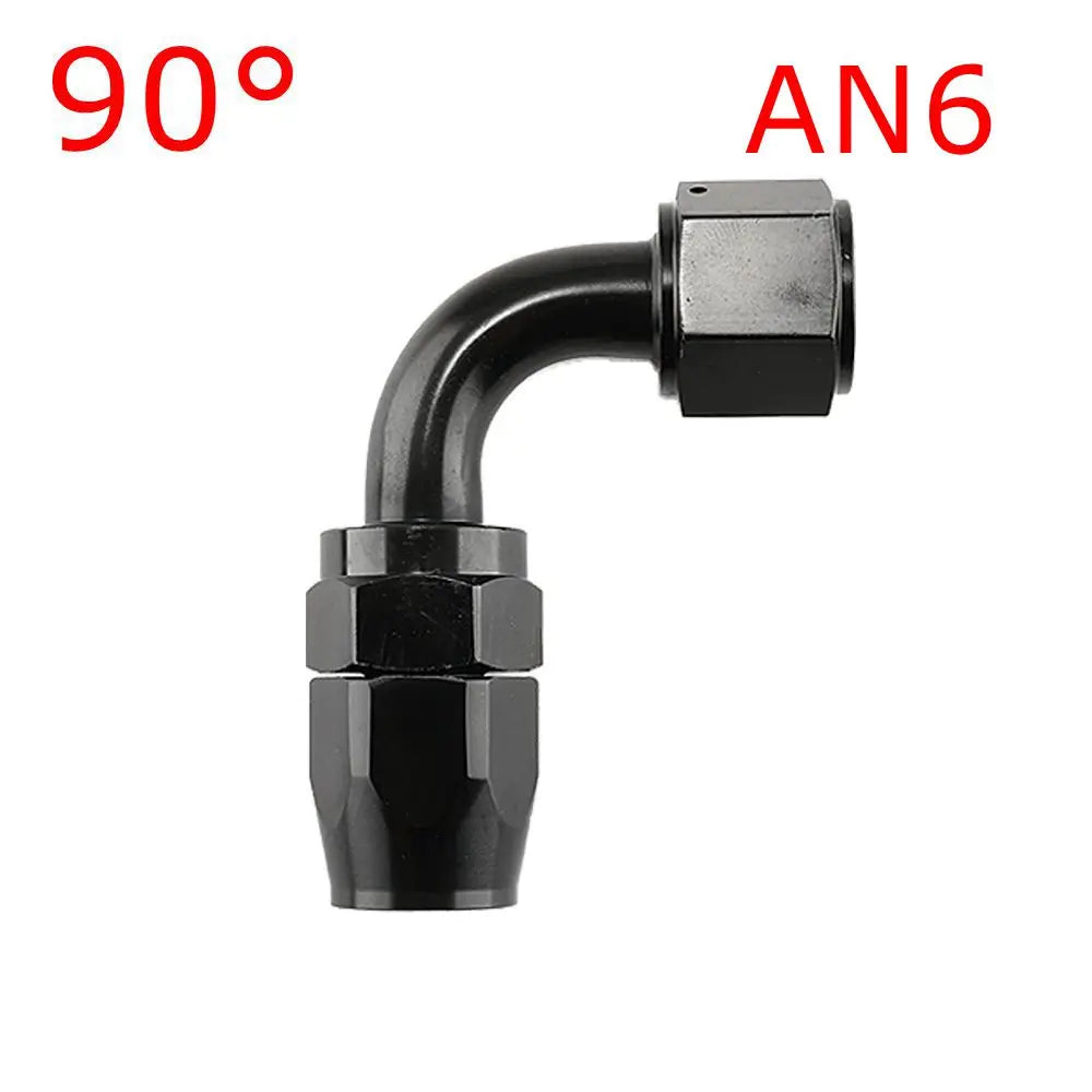 AN Swivel Hose End Fitting, Black | AN4 to AN12 | Straight, 45, 90 & 180 Degree Tucks Performance