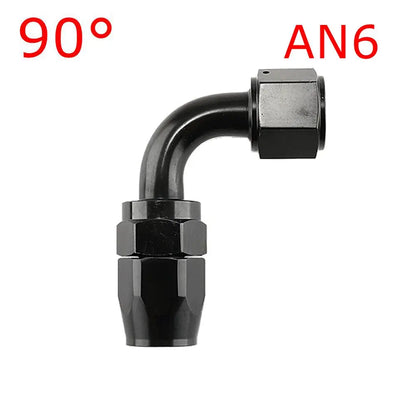 AN Swivel Hose End Fitting, Black | AN4 to AN12 | Straight, 45, 90 & 180 Degree Tucks Performance