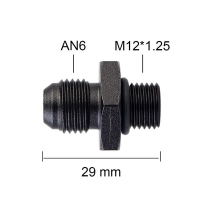 Universal Male 6AN AN6 to M10 M12x1.25/1.5, AN6 TO m16 M14x1.5, AN6 TO 1/4 3/8 1/2 npt Metric straight fitting Tuck's Performance