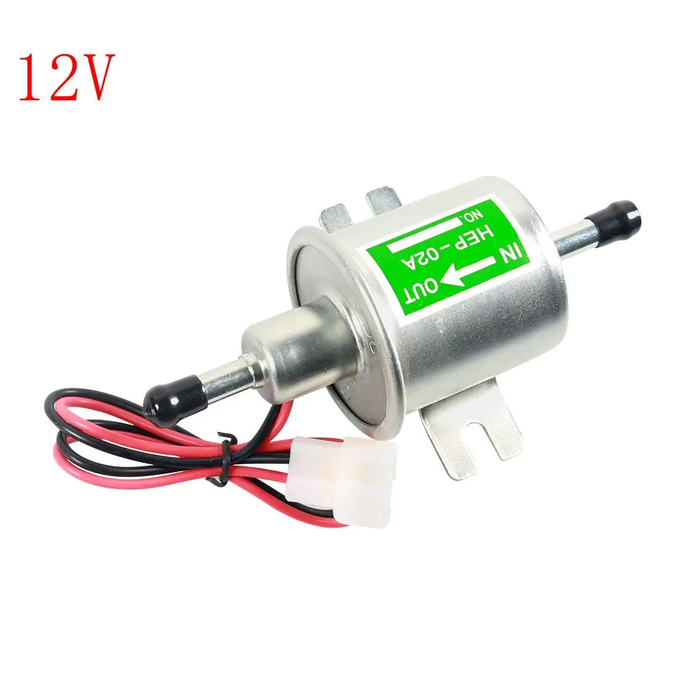 12V/24V Universal Electric Fuel Pump Low Pressure Bolt Fixing Wire Diesel Petrol HEP-02A For Car Carburetor Motorcycle ATV Tuck's Performance