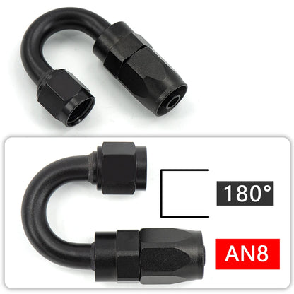 1PCS AN6 AN8 AN10 Straight 45 90 120 180 Degree Oil Fuel Swivel Hose End Fitting Oil Hose End Adaptor