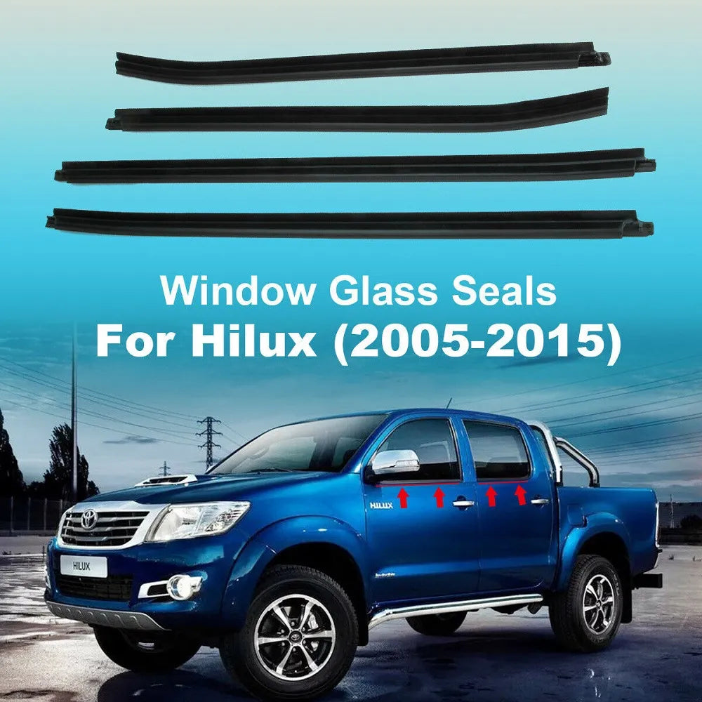 Toyota Hilux Dual Cab 2005-2015  Window  Weather Strips Door