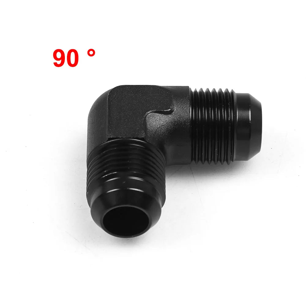 AN Male to Male Reducer Union AN4 to AN10, Step Up Flare Coupler, plus AN10 90 Degree Tucks Performance