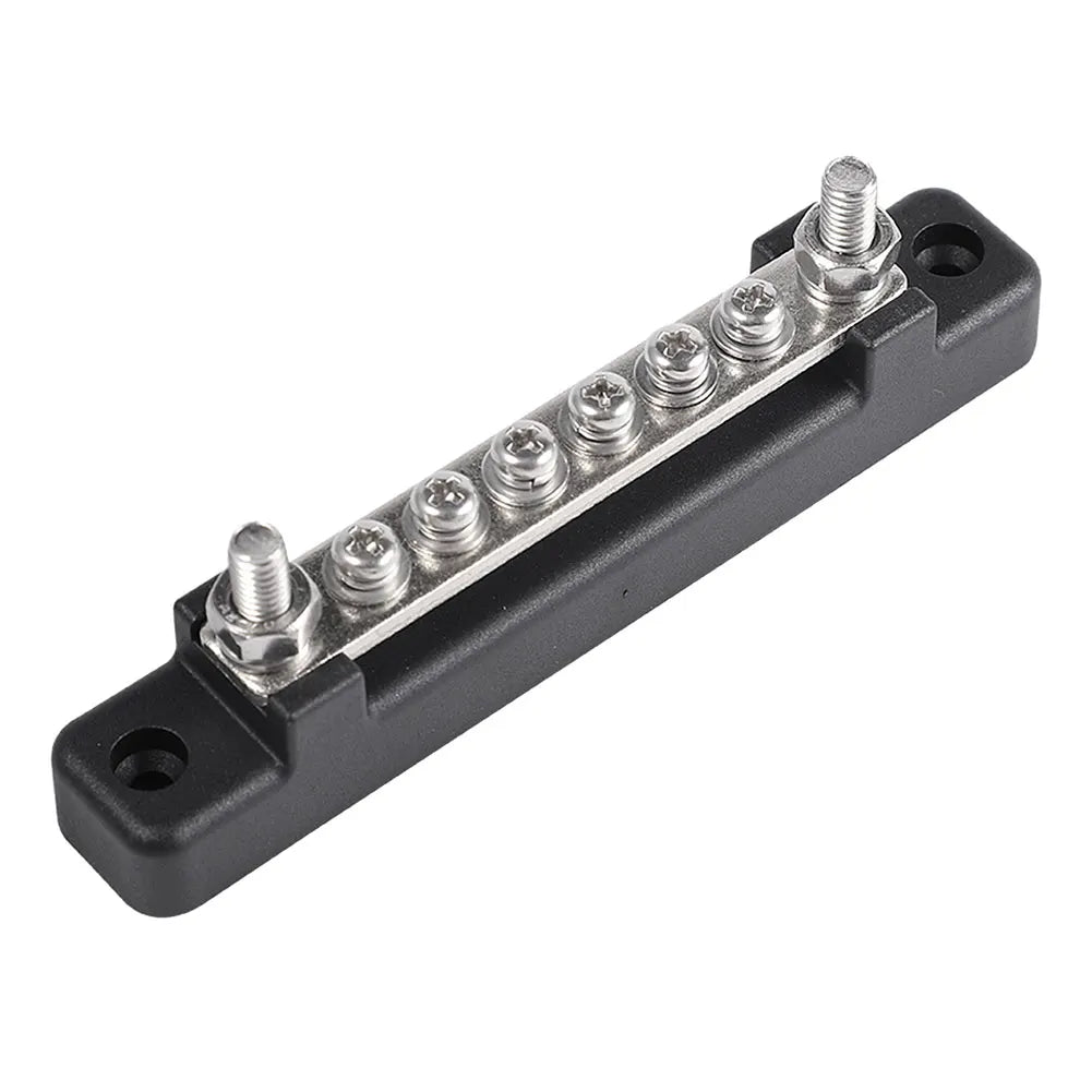 12V / 24V Universal 6-Way Battery Bus Bar – Power Distribution Block with Clear Cover (150A) Tuck's Performance