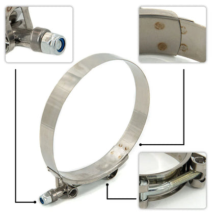 1 Pc 2.0" 2.25" 2.5" 2.75" 3.0" 3.25" 3.5" 4.0" T-Bolt Exhaust Clamp Intake Turbo Exhaust Intercooler Silicone Coupler Tuck's Performance