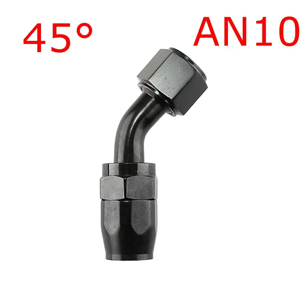 AN Swivel Hose End Fitting, Black | AN4 to AN12 | Straight, 45, 90 & 180 Degree Tucks Performance