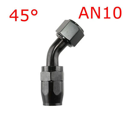 AN Swivel Hose End Fitting, Black | AN4 to AN12 | Straight, 45, 90 & 180 Degree Tucks Performance