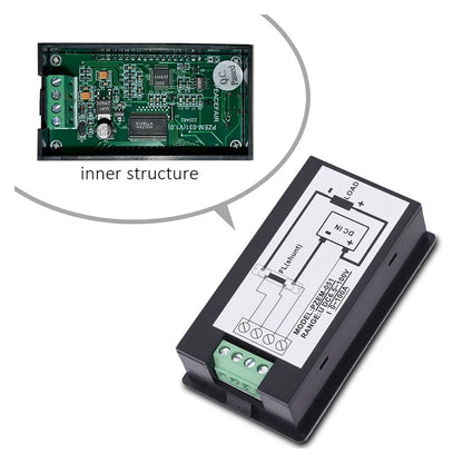 CG 20A/50A/100A DC Multifunction Battery Monitor Meter with Shunt LCD Display Digital Meter Voltmeter Ammeter for Cars,RV Tuck's Performance
