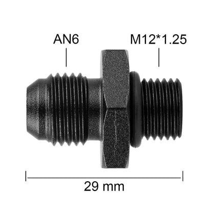 1Pcs Aluminum Alloy AN6/AN8/AN10/AN12 to AN/M14/M16/M18x1.5 Metric Fuel Hose Adapter Pipe Thread Fitting for Oil Cooler System Tuck's Performance