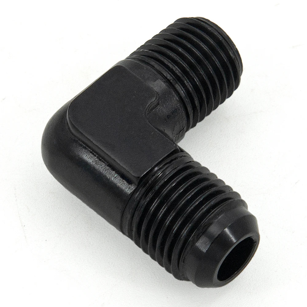 ALUMINIUM AN6 6AN AN -6 to 1/8 1/4 NPT AN8 to 3/8 NPT 90 Degree MALE OIL HOSE FITTING ADAPTER Tuck's Performance