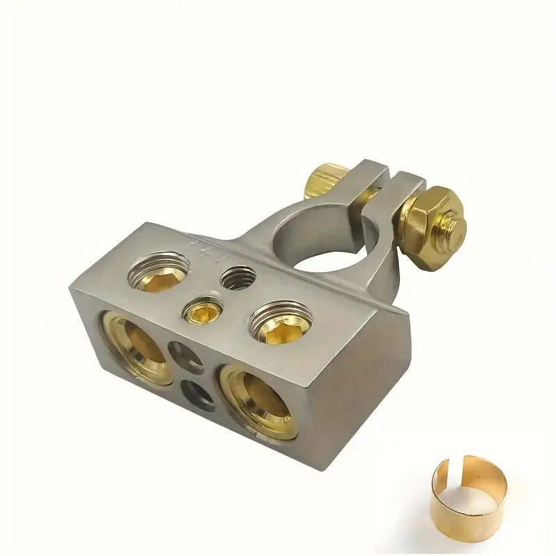 Heavy-Duty Alloy Battery Terminals (1 Pair) – Suits 0/2/4/8/10 Gauge Cable – Positive & Negative (Car Audio / 12V Wiring) Tuck's Performance
