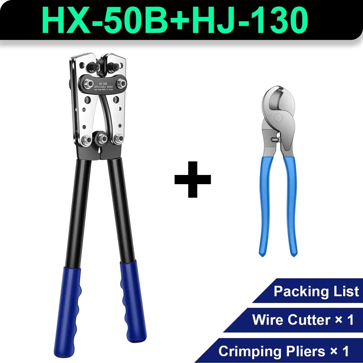 Heavy-Duty Terminal Crimping Tool – AWG 10 to 1/0 Hex Crimper (12V/24V Wiring) Tuck's Performance