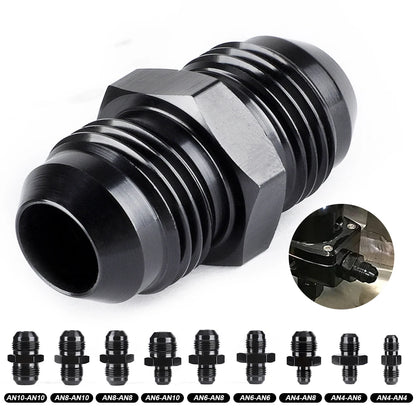 Oil Fuel Hose End Adapter an Straight AN Male To AN Male Coupler AN4 AN6 AN8 AN10 Fittings Aluminum Male Flare AN8 Fitting Tuck's Performance
