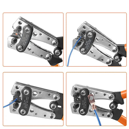 Hex Terminal Crimping Tool 6–50mm² (AWG 10–1/0) – Heavy-Duty 12V Cable Crimper Tuck's Performance