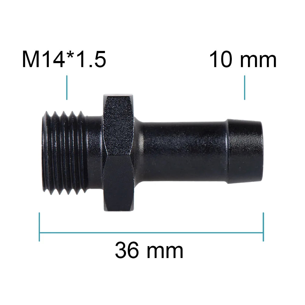 Universal Male 6AN AN6 to M10 M12x1.25/1.5, AN6 TO m16 M14x1.5, AN6 TO 1/4 3/8 1/2 npt Metric straight fitting Tuck's Performance