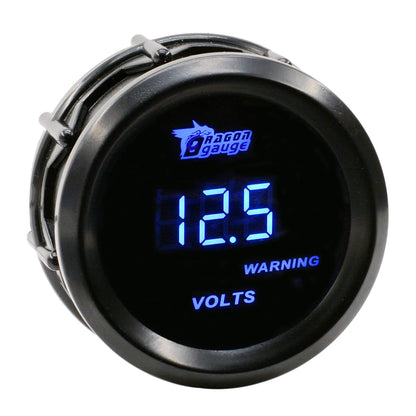 52mm 12V Digital Voltage Gauge with Blue LED Display image 6