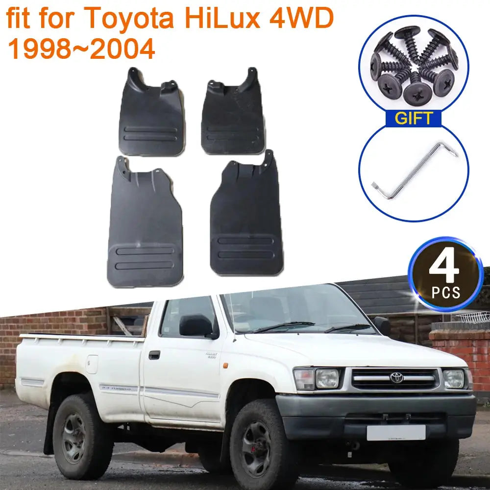 Hilux Mud Flaps 4x4 – Fits 1998–2004 Models Tuck's Performance