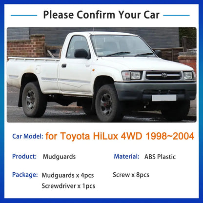 Hilux Mud Flaps 4x4 – Fits 1998–2004 Models Tuck's Performance