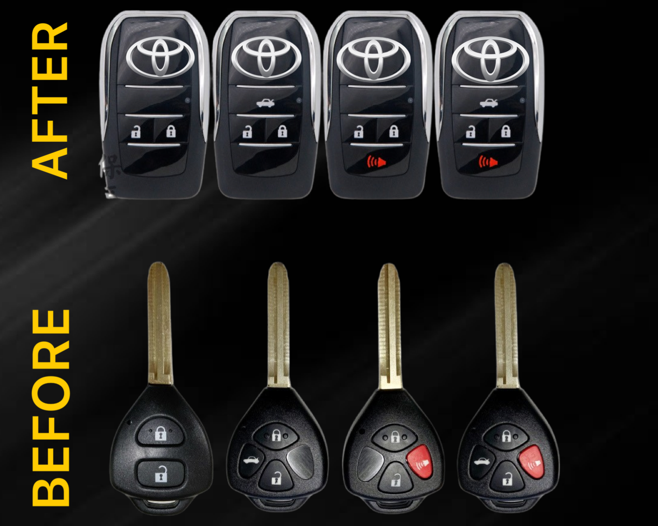 Hilux N70 Flip Key Conversion