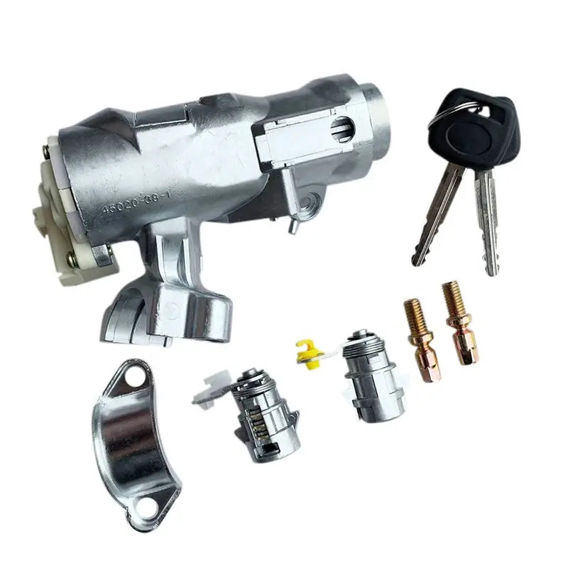 Ignition Lock Core Ignition Switch Steering Barrel Lock + Door Lock With 2 Keys Set For Toyota Hilux 1997-2005 Tuck's Performance