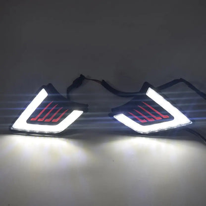 LED DRL Daytime Running Light Kit for Toyota Hilux Vigo 2012–2014 – Fog Lamp & Turn Signal Tuck's Performance