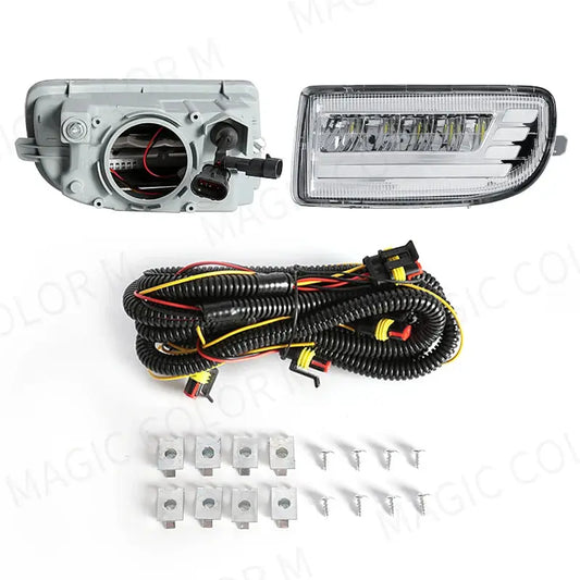 LED Fog Lights for Toyota Land Cruiser 100 LC100 UZJ100 FZJ10 1998-2008 Car DRL Turn Signal Daytime Driving Lamp White Yellow