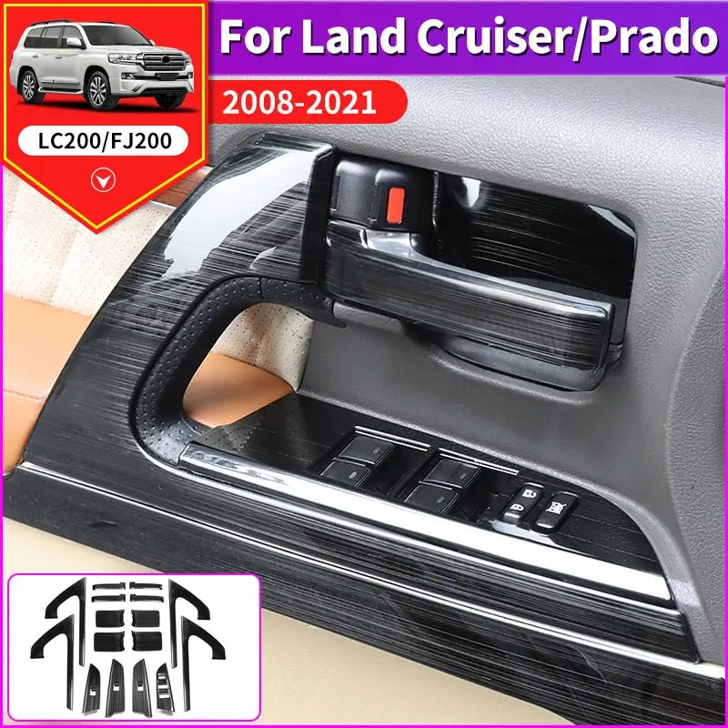 Land Cruiser 200 LC200 2008-2021 Interior Upgraded Stainless Steel Door Handle 2020 2019 2018 Tuck's Performance