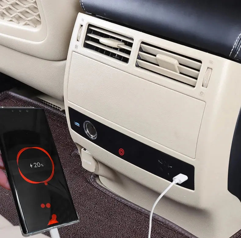 Land Cruiser 200 Rear Row USB Multi-Function Charger LC200 Car Charging Modification Interior Decoration Accessories Tuck's Performance