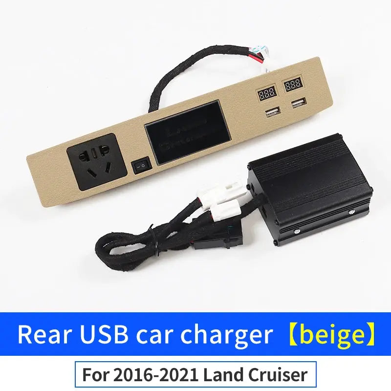 Land Cruiser 200 Rear Row USB Multi-Function Charger LC200 Car Charging Modification Interior Decoration Accessories Tuck's Performance
