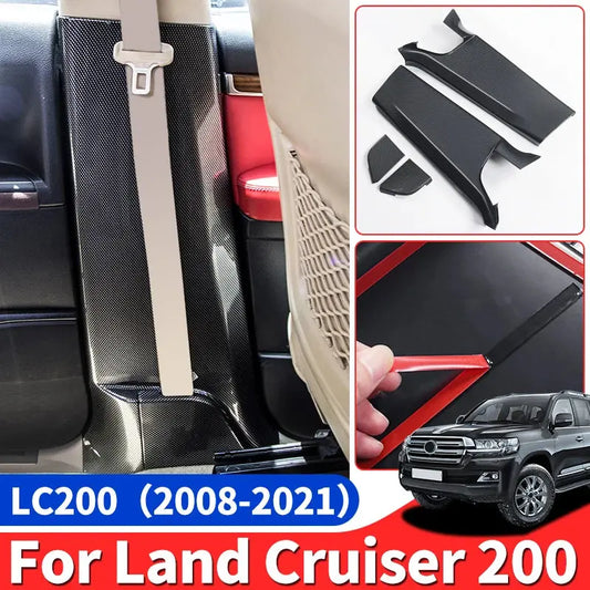 LandCruiser Carbpn Fibre pattern Car Door  pillar Protection Cover Tuck's Performance