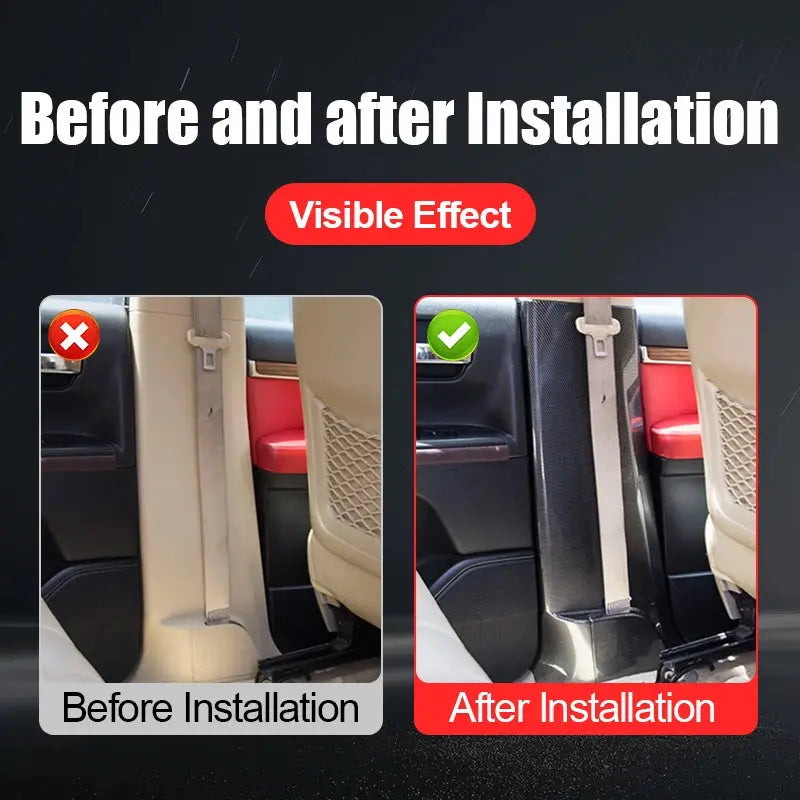 LandCruiser Carbpn Fibre pattern Car Door  pillar Protection Cover Tuck's Performance