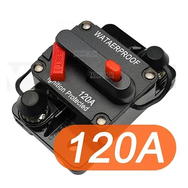 Manual Reset Circuit Breaker 20A–300A 12V–48V Waterproof DC Fuse for Car Audio, Marine & RV Tuck's Performance