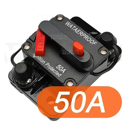 Manual Reset Circuit Breaker 20A–300A 12V–48V Waterproof DC Fuse for Car Audio, Marine & RV Tuck's Performance