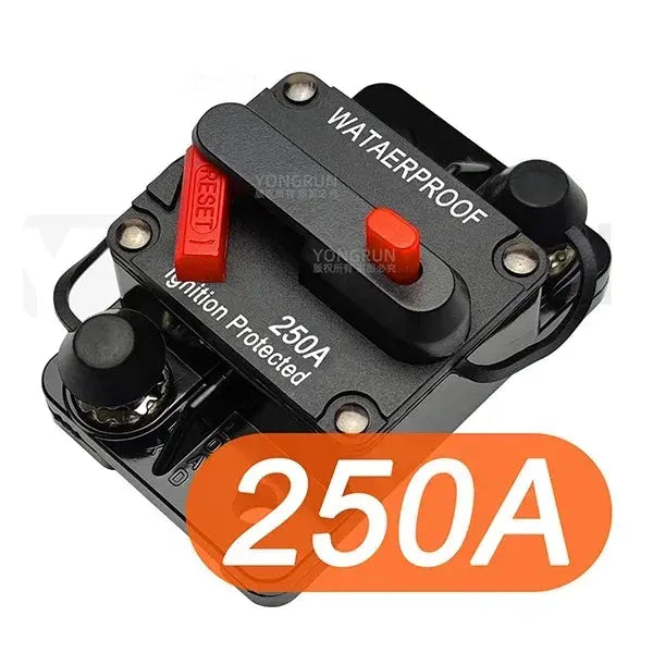 Manual Reset Circuit Breaker 20A–300A 12V–48V Waterproof DC Fuse for Car Audio, Marine & RV Tuck's Performance